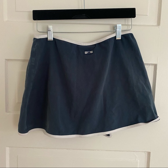 Vintage VTG Adidas Three Stripe Navy Tennis Skirt - Picture 2 of 7